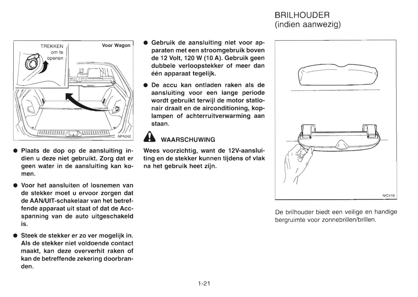 2001-2002 Nissan Primera Owner's Manual | Dutch