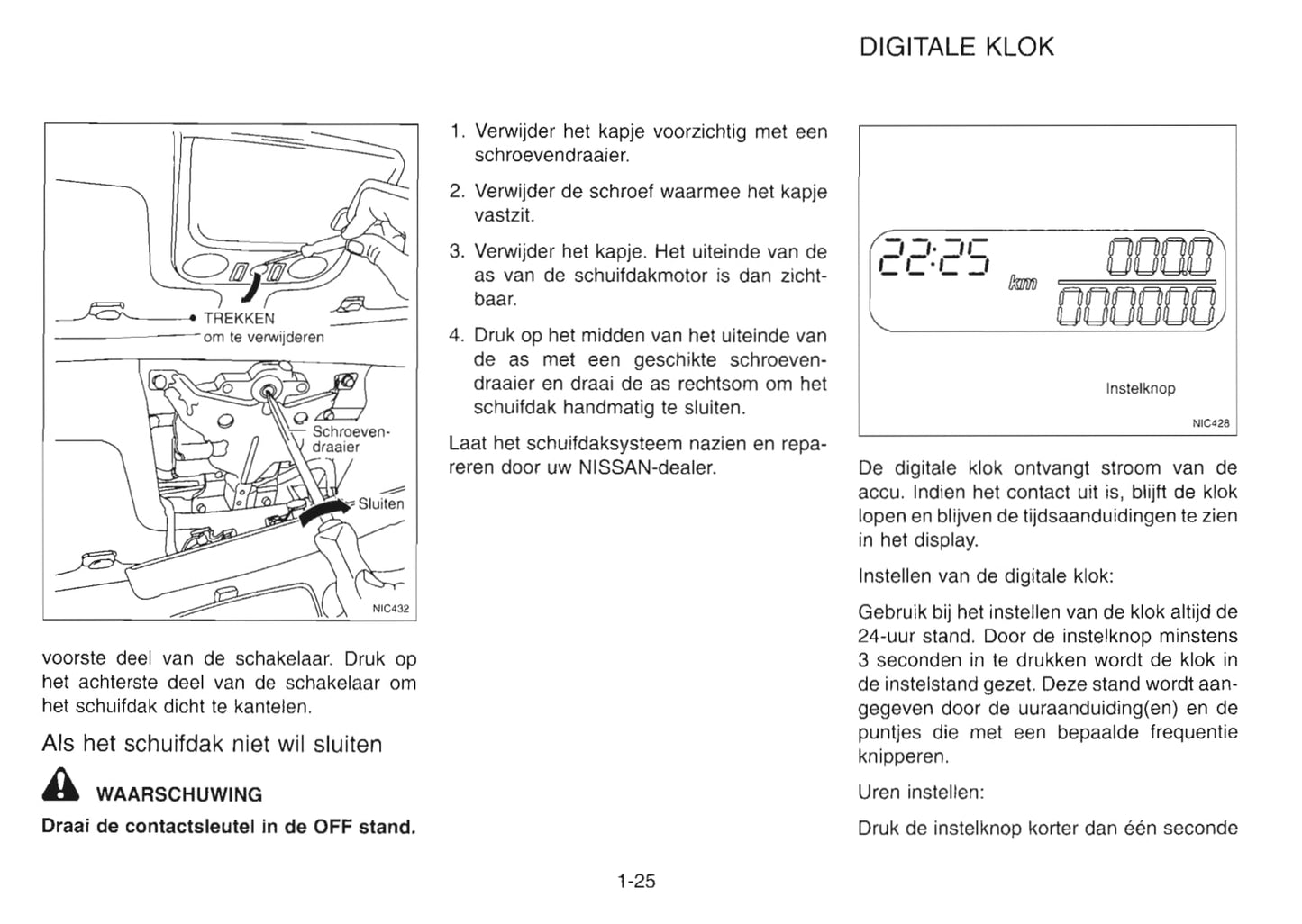 2001-2002 Nissan Primera Owner's Manual | Dutch