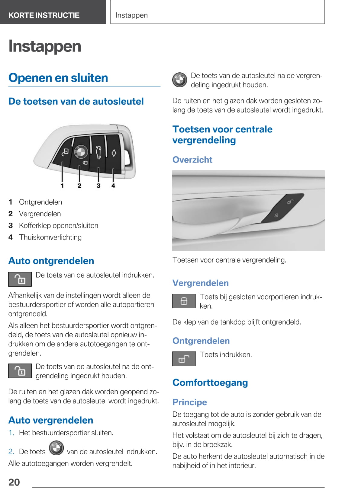 2020 BMW 7 Series Bedienungsanleitung | Niederländisch