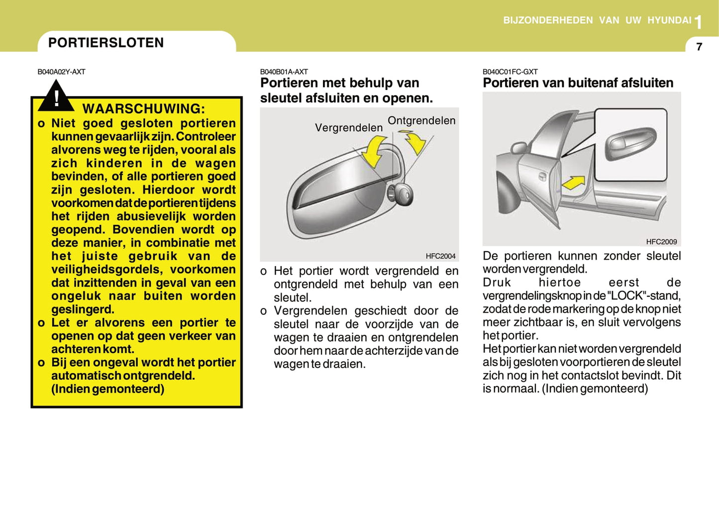 2006-2007 Hyundai Matrix Gebruikershandleiding | Nederlands