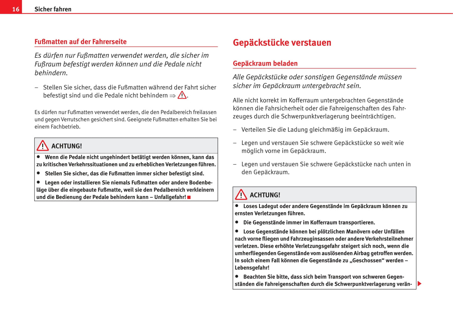 2006-2009 Seat Ibiza Owner's Manual | German