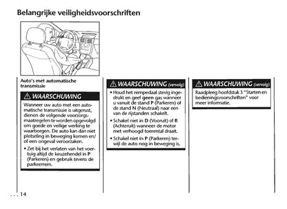 1997-2005 Chevrolet Trans Sport Gebruikershandleiding | Nederlands