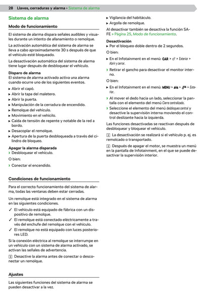 2020 Skoda Octavia Bedienungsanleitung | Spanisch