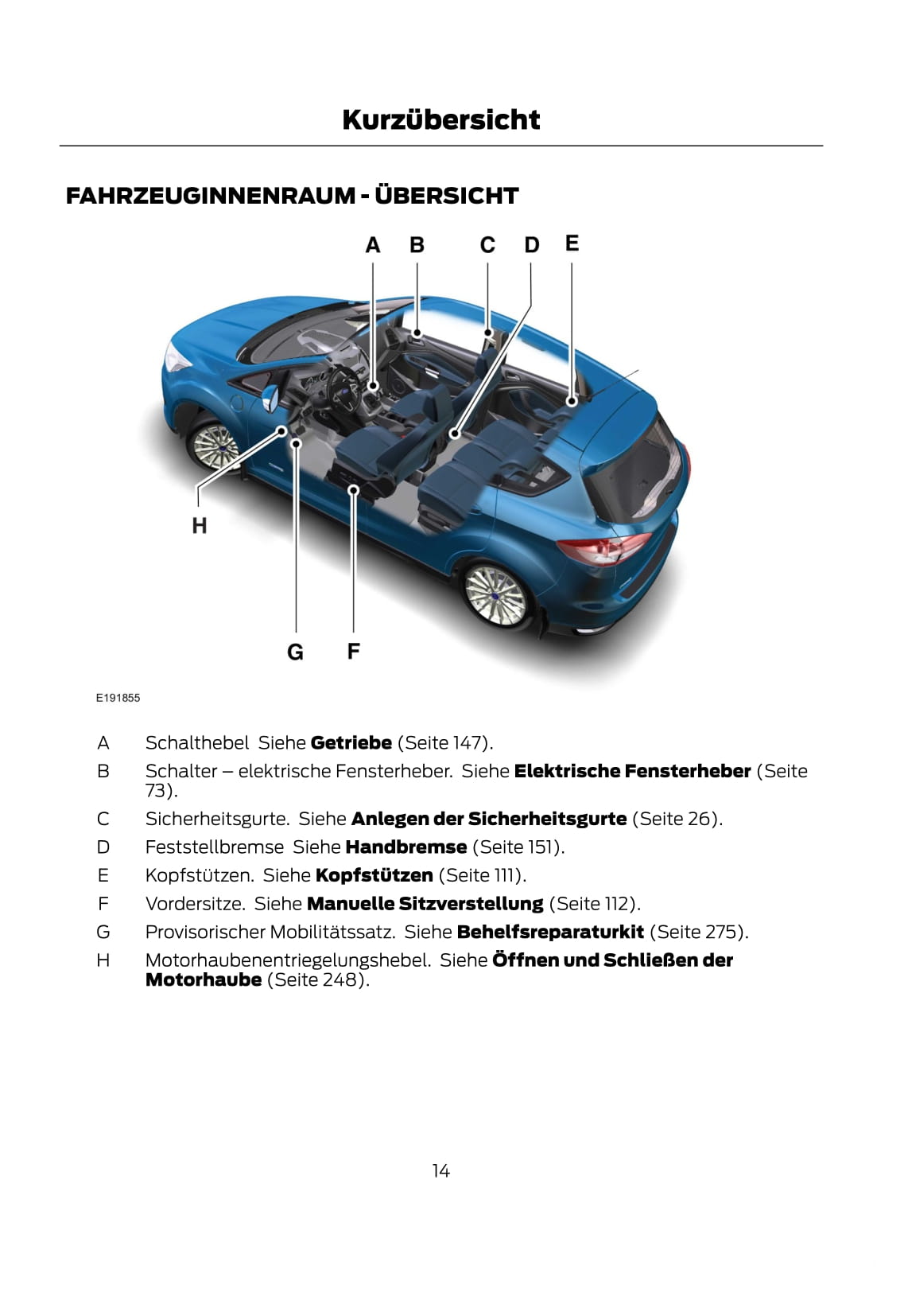 2015 Ford C-Max Bedienungsanleitung | Deutsch