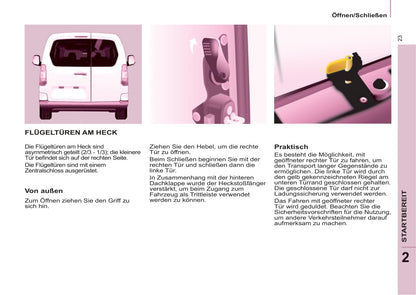 2011-2012 Peugeot Partner Tepee Bedienungsanleitung | Deutsch