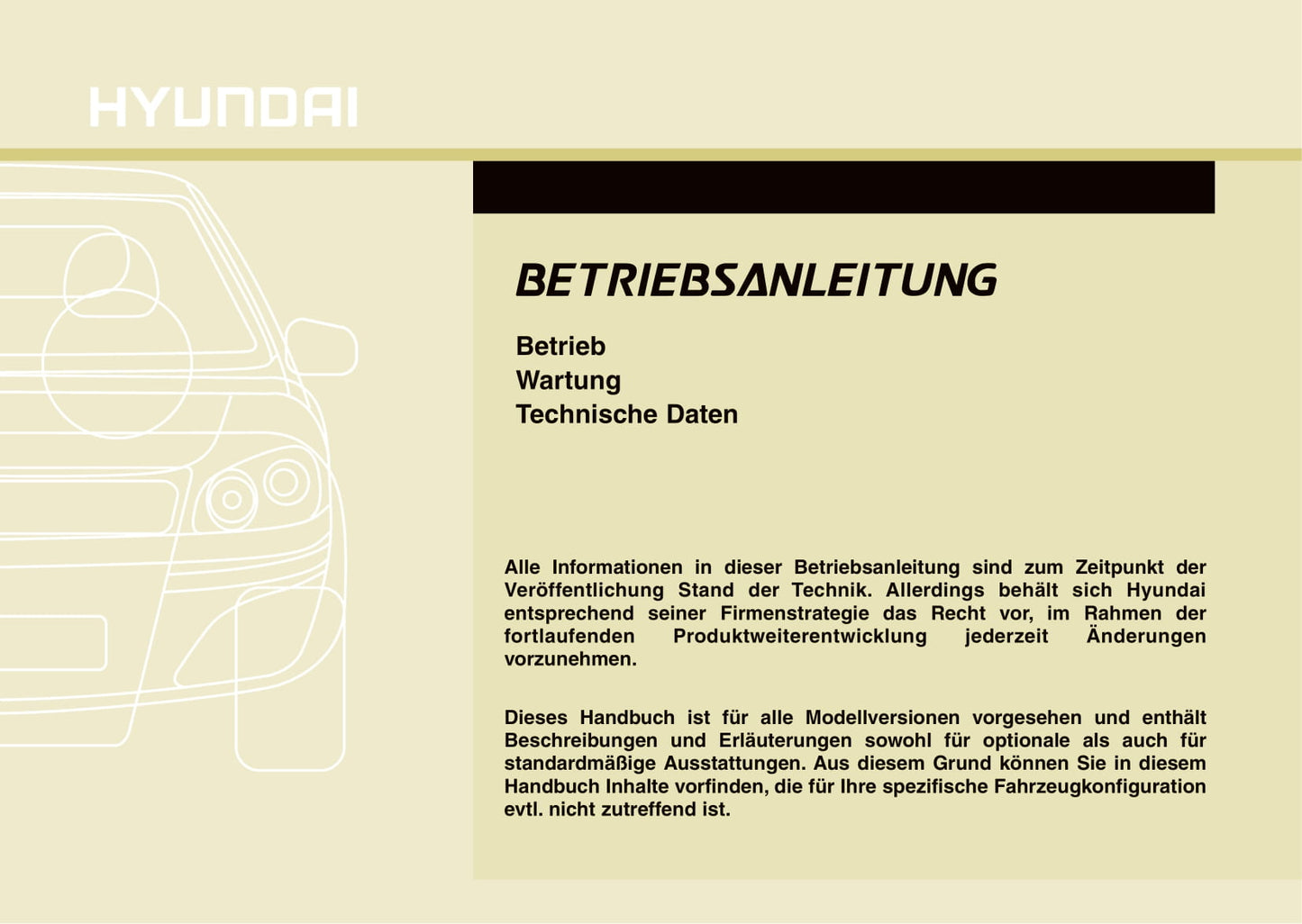 2010-2011 Hyundai i20 Owner's Manual | German