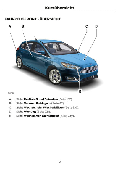 2015 Ford Focus Gebruikershandleiding | Duits