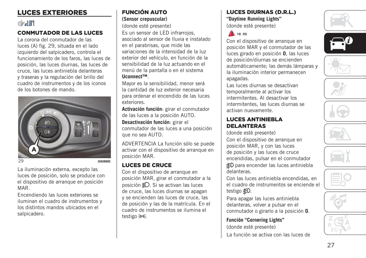 2020-2021 Jeep Renegade Owner's Manual | Spanish