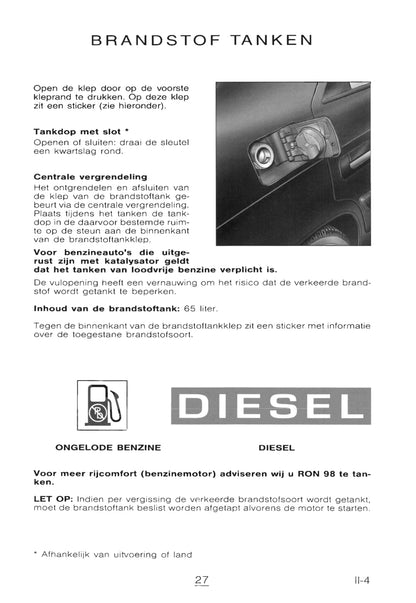 1998-1999 Citroën Xantia Bedienungsanleitung | Niederländisch