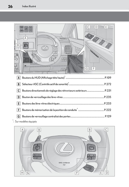2019-2020 Lexus NX 300h Bedienungsanleitung | Französisch