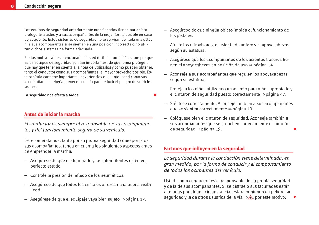 2009-2012 Seat Leon Manuel du propriétaire | Espagnol