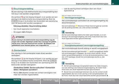 2008-2011 Audi A6 Owner's Manual | Dutch