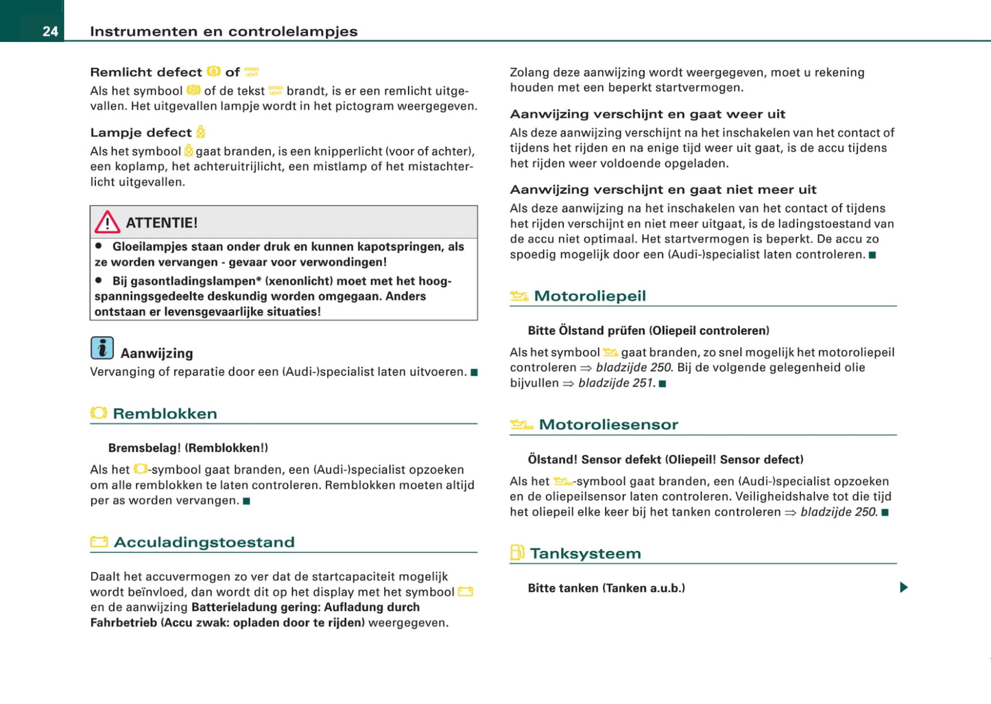 2008-2011 Audi A6 Gebruikershandleiding | Nederlands