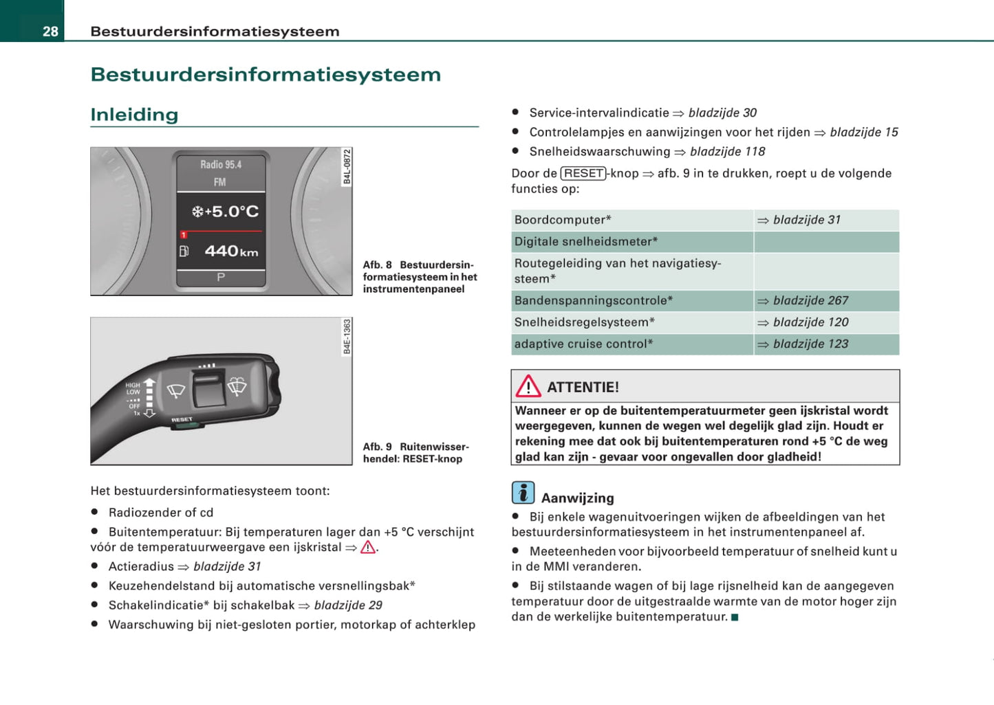 2008-2011 Audi A6 Owner's Manual | Dutch