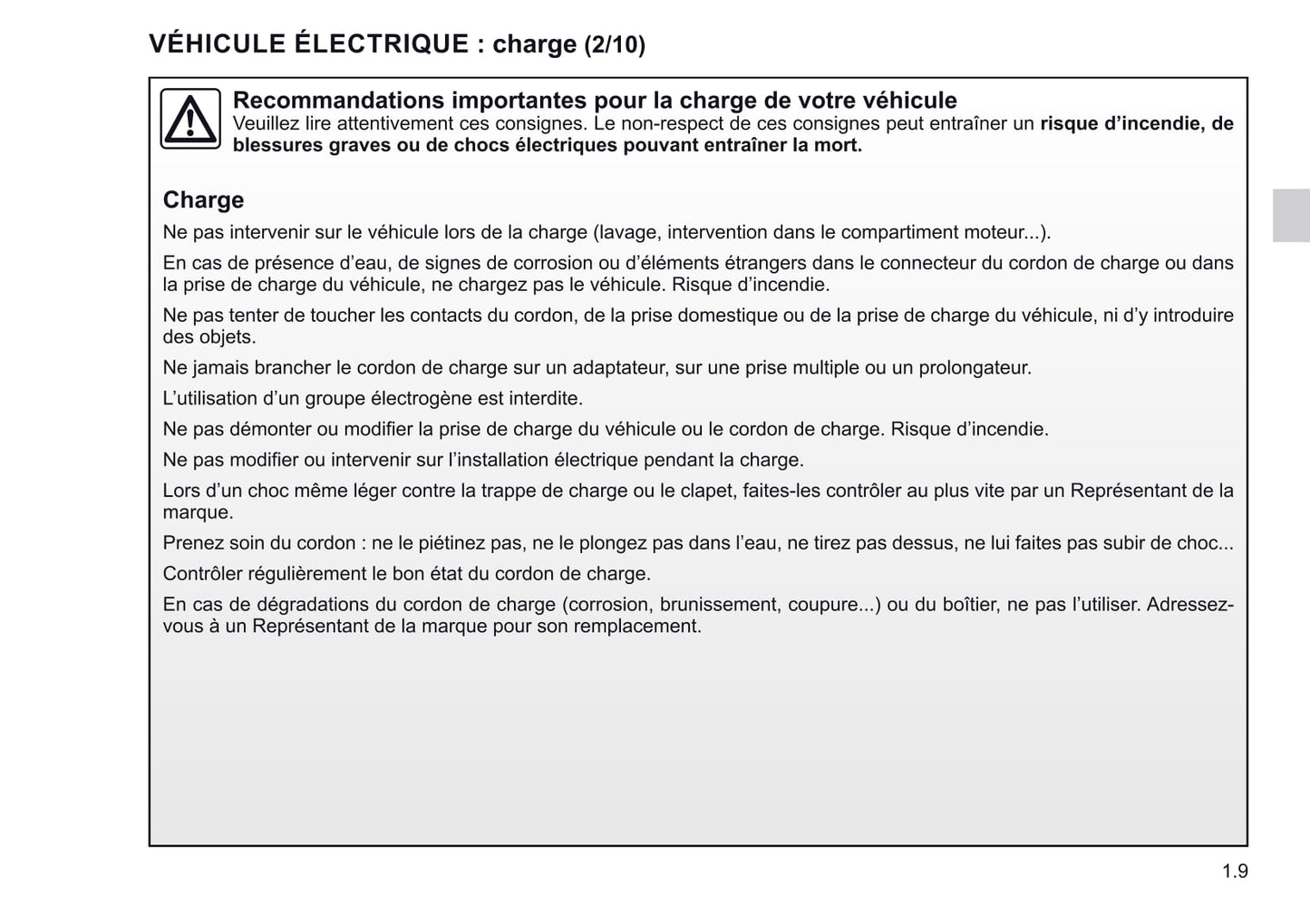 2019-2020 Renault Zoe Bedienungsanleitung | Französisch