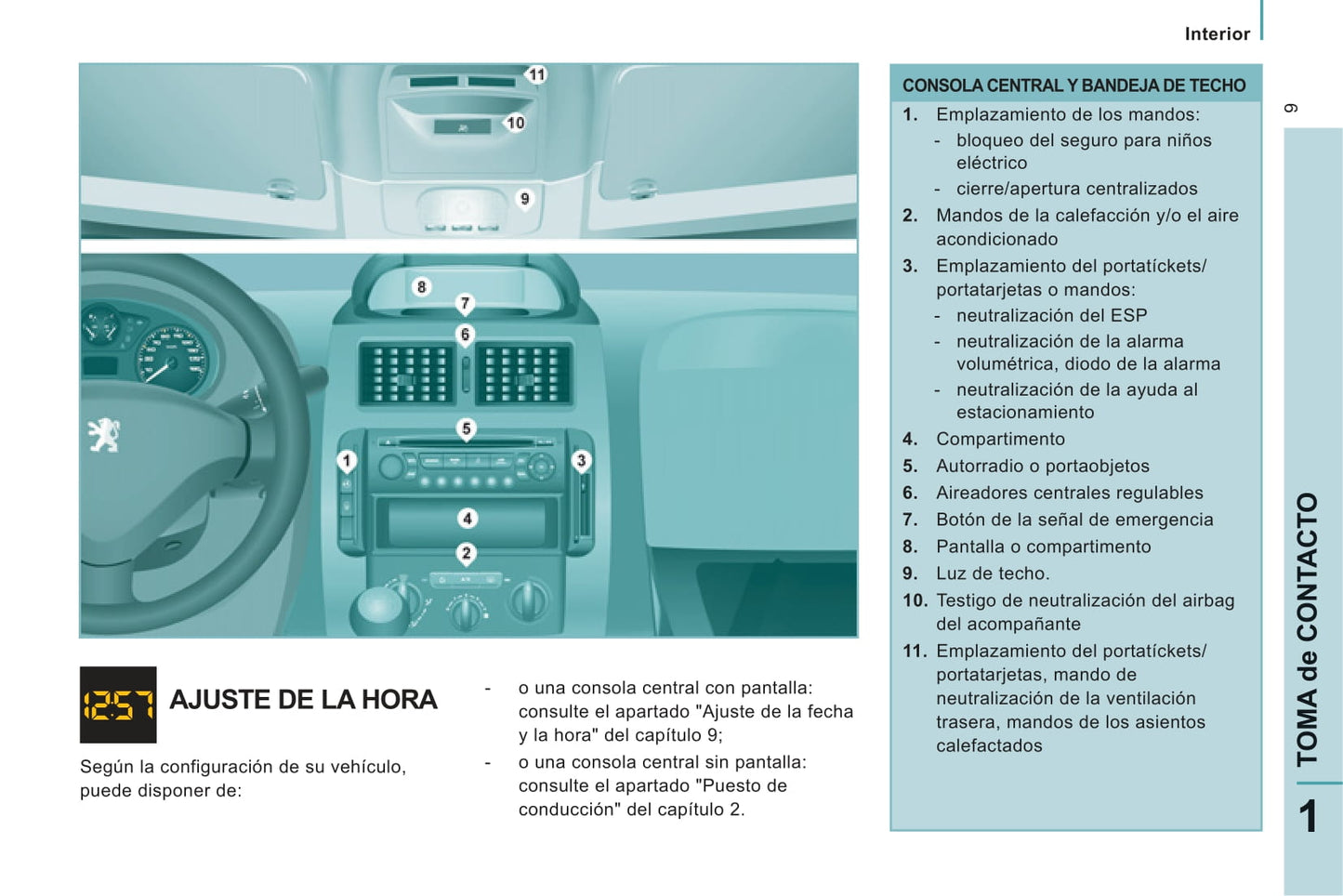 2011-2012 Peugeot Expert Tepee Gebruikershandleiding | Spaans