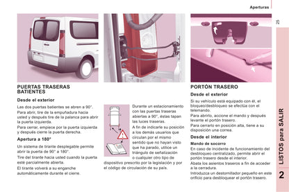 2011-2012 Peugeot Expert Tepee Owner's Manual | Spanish