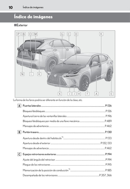 2018-2019 Lexus NX 300h Gebruikershandleiding | Spaans
