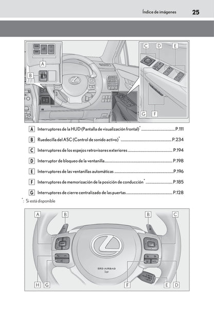 2018-2019 Lexus NX 300h Gebruikershandleiding | Spaans
