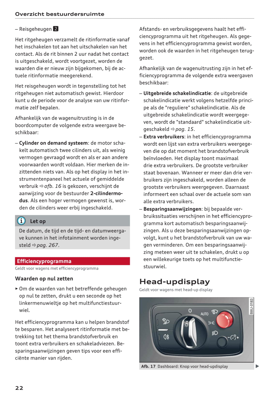 2016-2018 Audi Q2 Owner's Manual | Dutch
