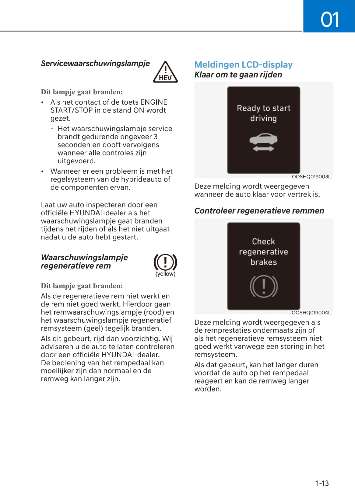 2021-2022 Hyundai Kona Hybrid Owner's Manual | Dutch