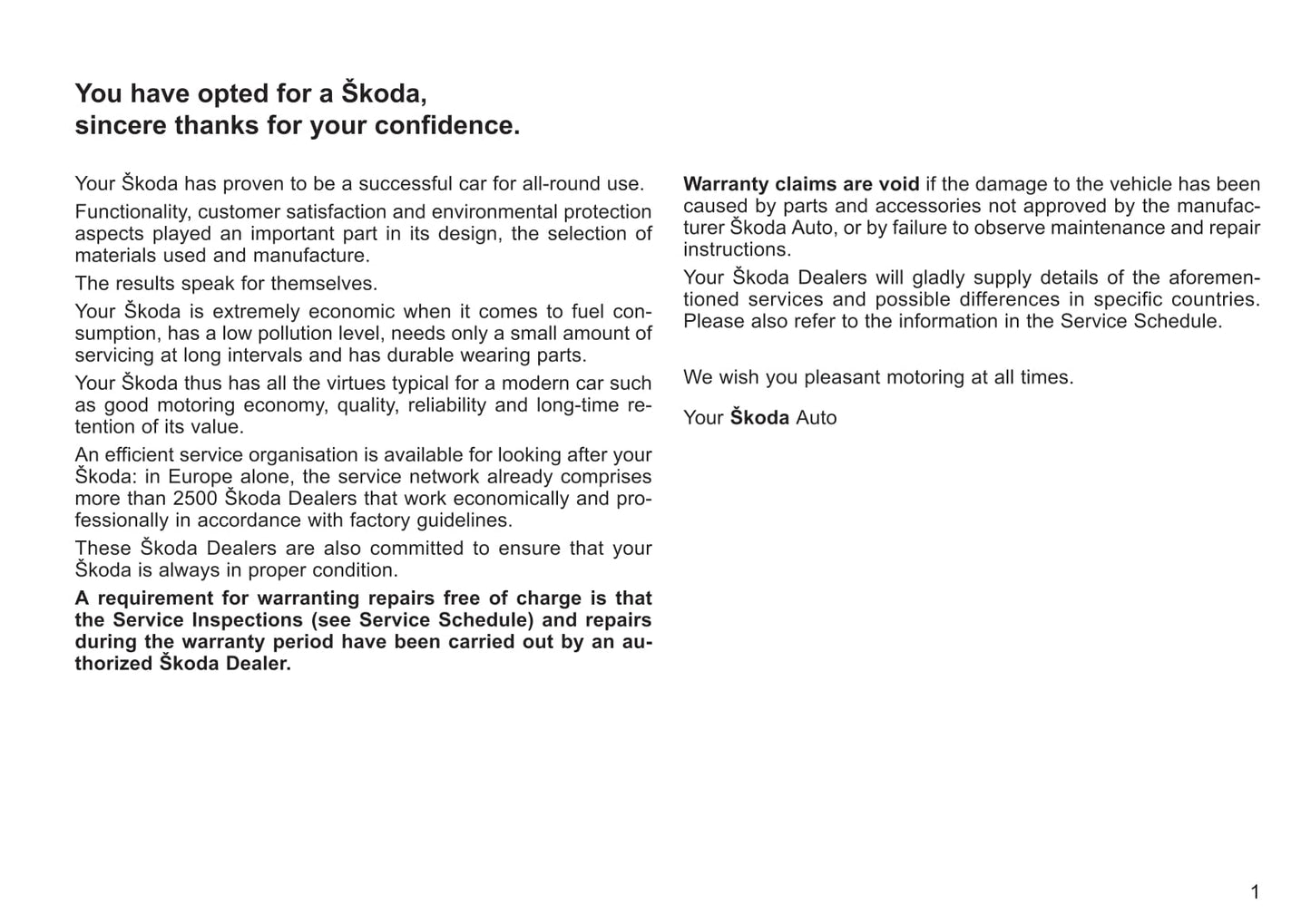 2003-2004 Skoda Octavia Owner's Manual | English