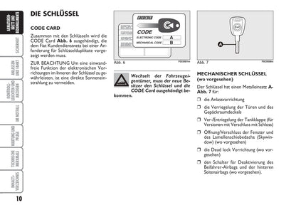 2006-2007 Fiat Stilo Bedienungsanleitung | Deutsch