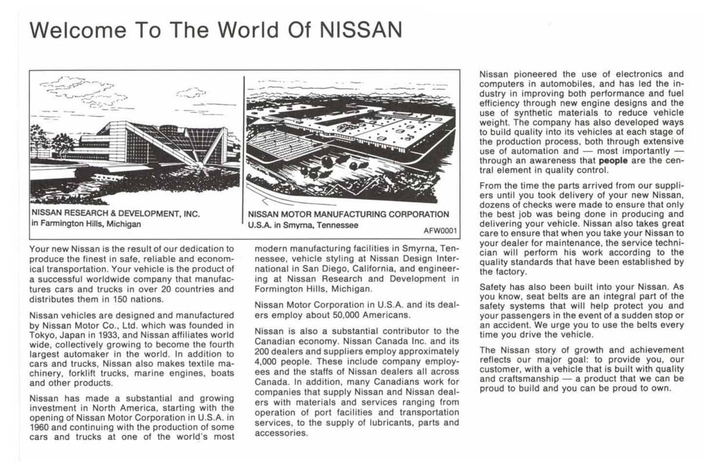 1993 Nissan 300ZX Owner's Manual | English