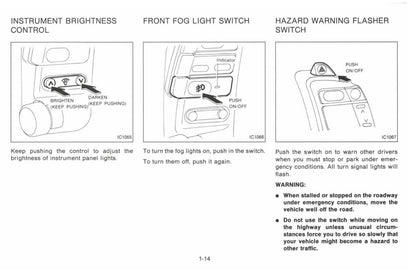 1993 Nissan 300ZX Owner's Manual | English