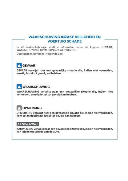 2021-2022 Hyundai i20 Owner's Manual | Dutch