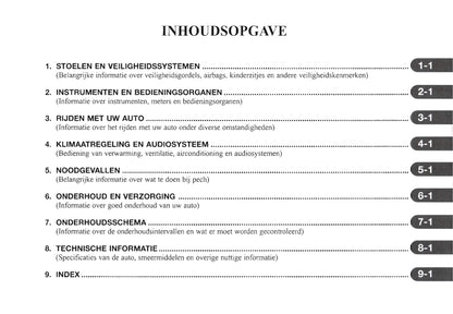 2000-2006 Daewoo Evanda Bedienungsanleitung | Niederländisch