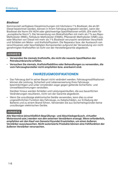 2021 Genesis G80 Gebruikershandleiding | Duits