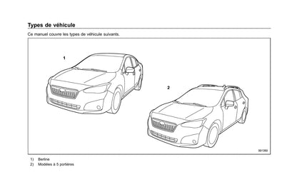 2017 Subaru Impreza Owner's Manual | French