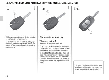 2013-2020 Renault Kangoo Manuel du propriétaire | Espagnol