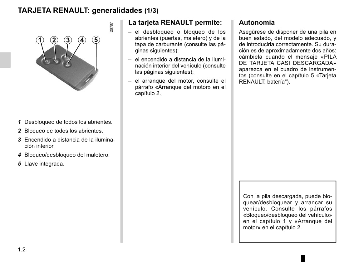 2012-2016 Renault Clio Manuel du propriétaire | Espagnol