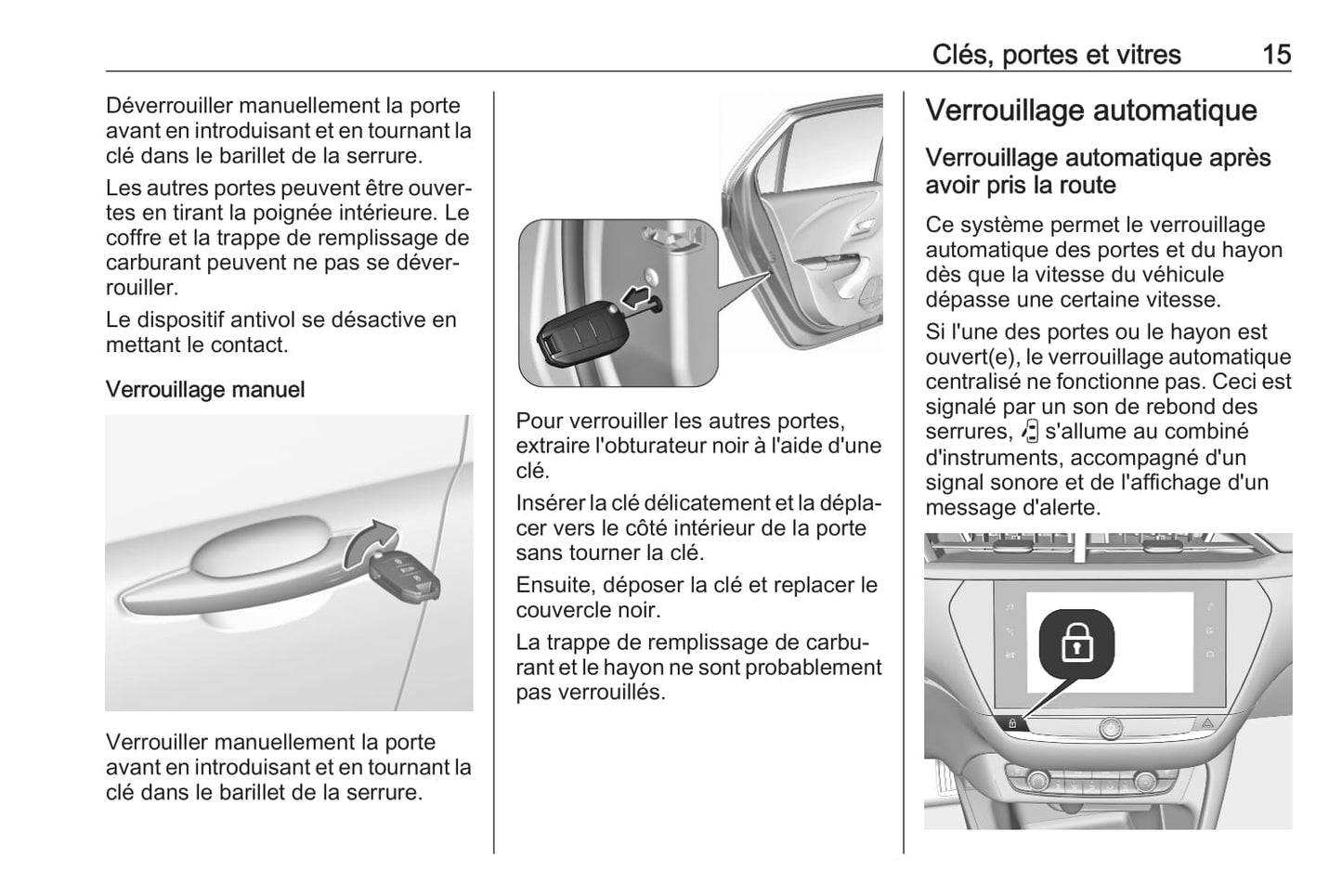 2019-2020 Opel Corsa Manuel du propriétaire | Français