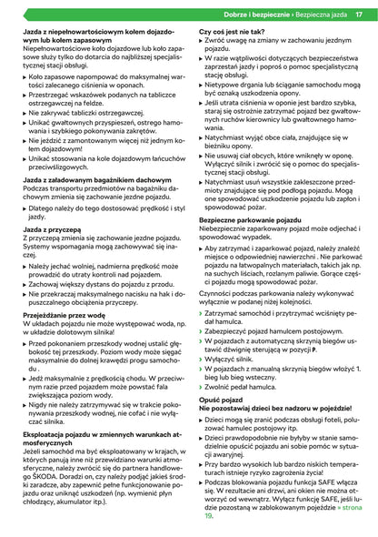 2019-2020 Skoda Kamiq Bedienungsanleitung | Polnisch