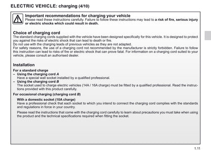 2019-2020 Renault Zoe Owner's Manual | English