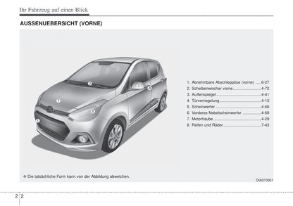 2014-2015 Hyundai i10 Bedienungsanleitung | Deutsch