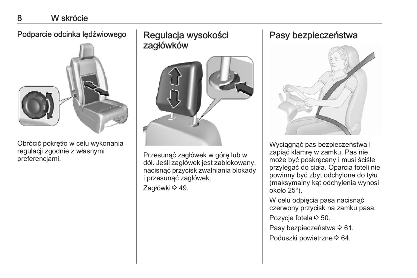 2020 Opel Vivaro Owner's Manual | Polish