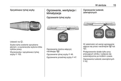 2020 Opel Vivaro Owner's Manual | Polish