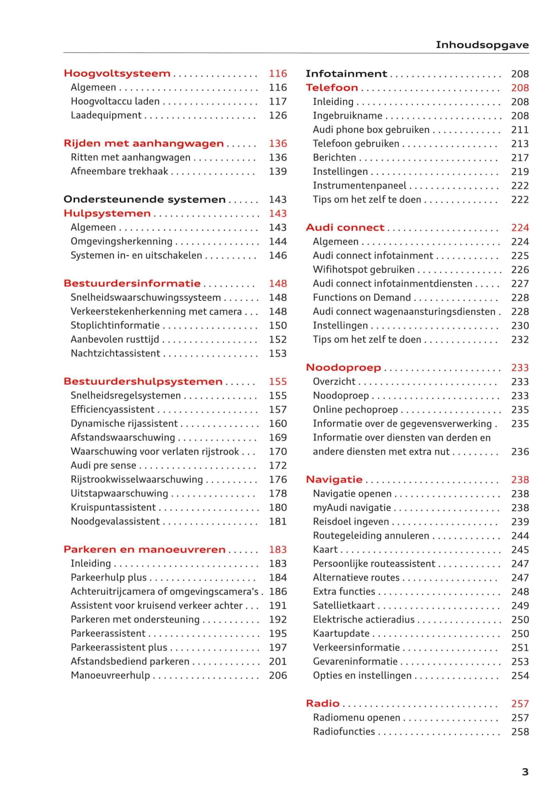 2018-2023 Audi e-tron Gebruikershandleiding | Nederlands