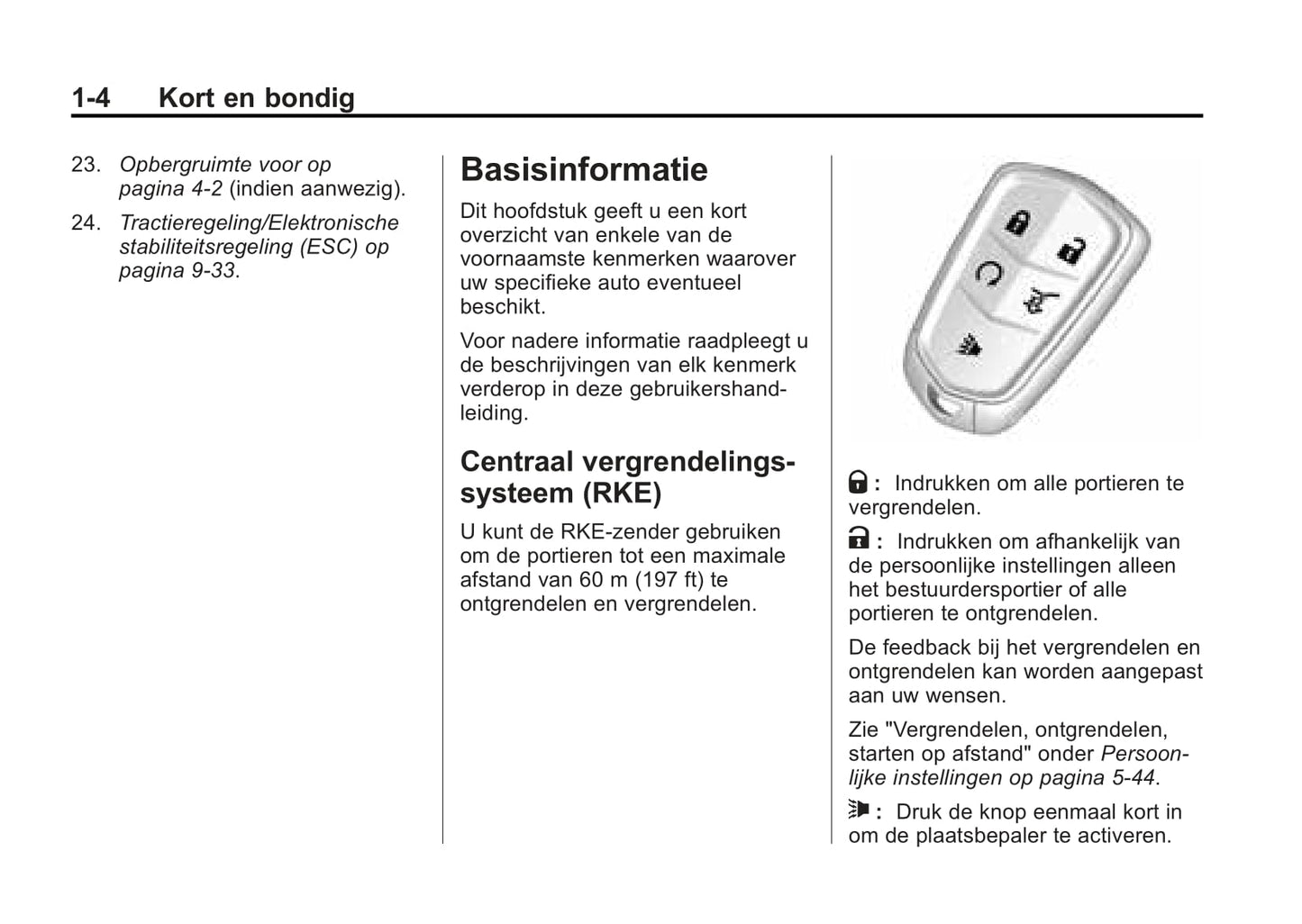 2015-2017 Cadillac SRX Owner's Manual | Dutch