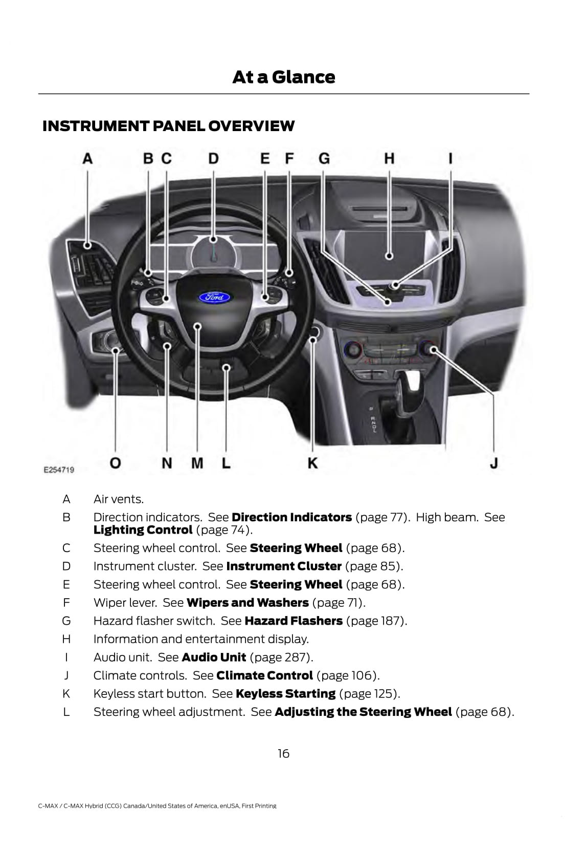 2018 Ford C-Max Hybrid Bedienungsanleitung | Englisch