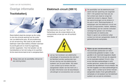 2017-2018 Peugeot Partner Electric/Partner Tepee Electric Owner's Manual | Dutch