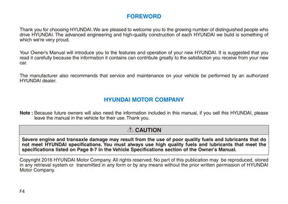 2016-2017 Hyundai Tucson Gebruikershandleiding | Engels