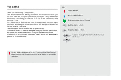 2021-2022 Peugeot 308 Gebruikershandleiding | Engels