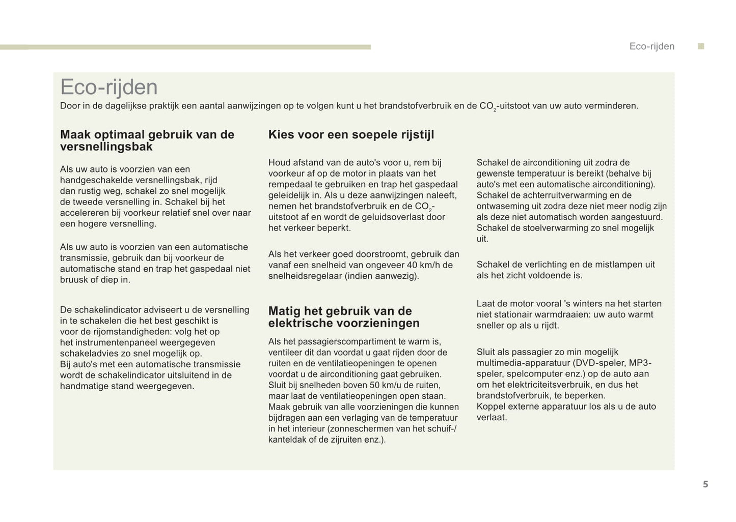 2017-2018 Peugeot Partner/Partner Tepee Owner's Manual | Dutch