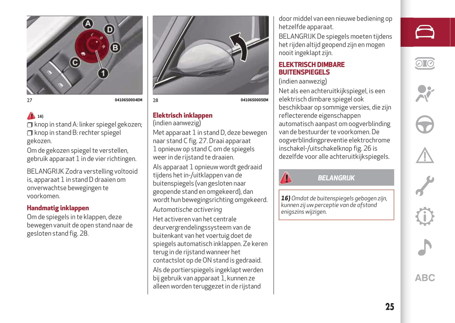 2016-2020 Alfa Romeo Giulia Bedienungsanleitung | Niederländisch