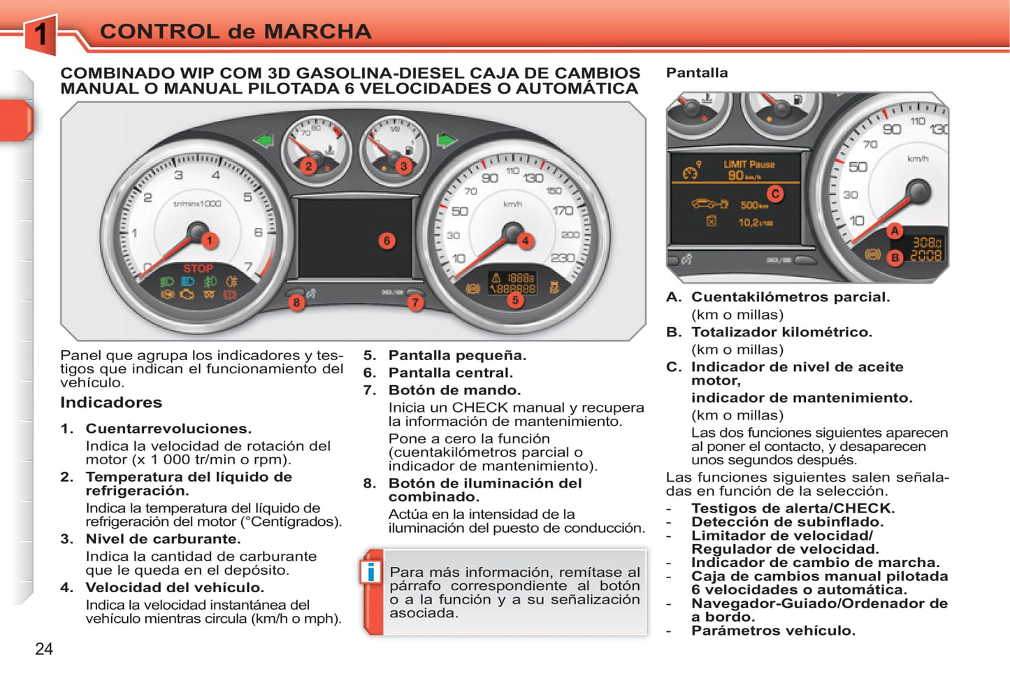 2010-2011 Peugeot 308 Manuel du propriétaire | Espagnol